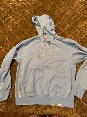 Nike Men’s Light Blue Crewneck Hoodie with Drawstring